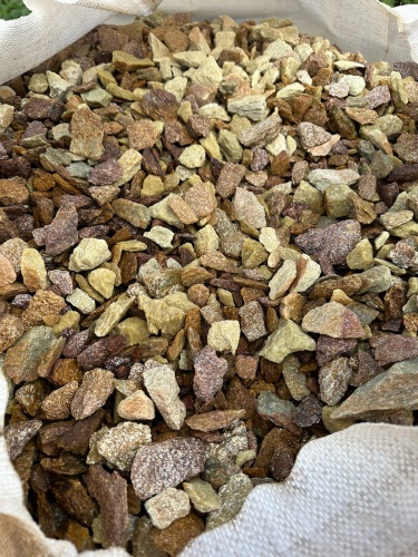 Златолит персиковый декоративная каменная крошка купить в Вологде