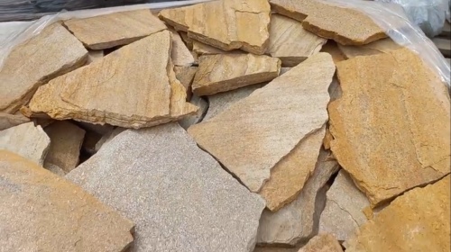 Плитняк златолит жёлтый для цоколя купить в Вологде